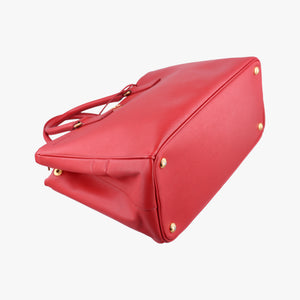 Pre-owned Prada Galleria Red SAFFIANO Leather BN1844 shoulderbag | stylenewstar