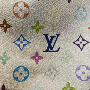 Pre-owned Louis Vuitton GRETA white Monogram Multicolor M40195 shoulderbag | stylenewstar