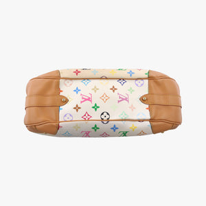 Pre-owned Louis Vuitton GRETA white Monogram Multicolor M40195 shoulderbag | stylenewstar