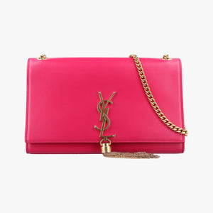 Pre-owned Yves Saint Laurent KATE Rose Leather 354119 shoulderbag | stylenewstar