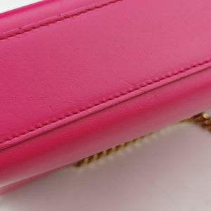 Pre-owned Yves Saint Laurent KATE Rose Leather 354119 shoulderbag | stylenewstar