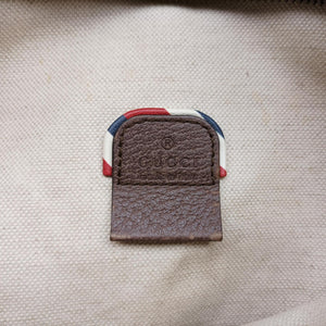 Pre-owned Gucci GG Supreme Courrier beige×Multicolour PVC coated canvas 529711 bum bag/waist bag | stylenewstar