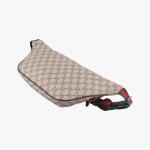 Pre-owned Gucci GG Supreme Courrier beige×Multicolour PVC coated canvas 529711 bum bag/waist bag | stylenewstar