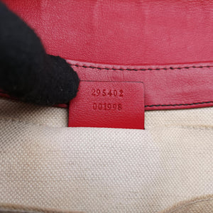 Pre-owned Gucci Emily Red Leather 295402 shoulderbag | stylenewstar