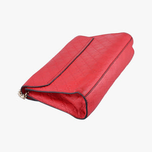 Pre-owned Gucci Emily Red Leather 295402 shoulderbag | stylenewstar