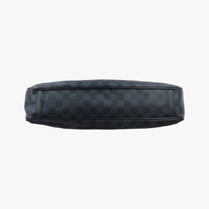 Vintage Louis Vuitton Porte-Documents Business Cobalt×Noir Damier×Leather N41347 handbag | stylenewstar