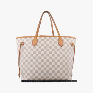 Pre-owned Louis Vuitton NEVERFULL MM AZUR Damier Canvas N51107 shoulderbag | stylenewstar