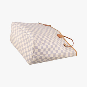Pre-owned Louis Vuitton NEVERFULL MM AZUR Damier Canvas N51107 shoulderbag | stylenewstar
