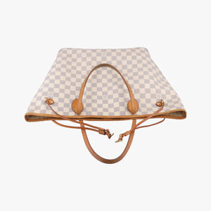 Pre-owned Louis Vuitton NEVERFULL MM AZUR Damier Canvas N51107 shoulderbag | stylenewstar
