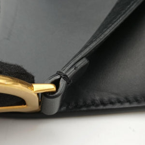 Pre-owned Christian Dior saddle Black leather bum bag/waist bag | stylenewstar
