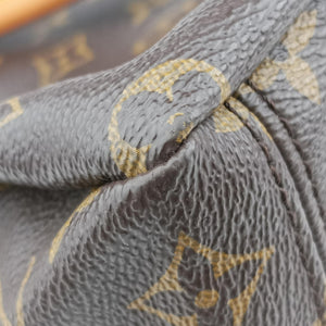 Pre-owned Louis Vuitton PALLAS brown×CERISE Monogram Canvas×calf leather M41175 shoulderbag | stylenewstar