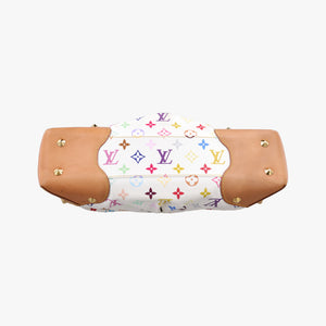 Secondhand Louis Vuitton JUDY MM white Monogram Multicolor M40255 shoulderbag | stylenewstar