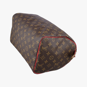 Pre-owned Louis Vuitton SPEEDY30 Brown×Flamingo Monogram Totem M41665 handbag | stylenewstar
