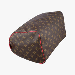 Pre-owned Louis Vuitton SPEEDY30 Brown×Flamingo Monogram Totem M41665 handbag | stylenewstar