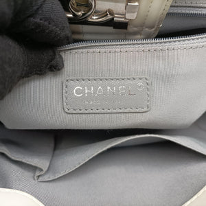 Pre-owned Chanel Jetsetter Boy Shopping Tote White Leather A67019 shoulderbag | stylenewstar