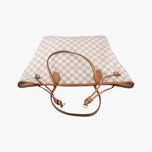 Pre-owned Louis Vuitton NEVERFULL MM AZUR Damier Canvas N51107 shoulderbag | stylenewstar