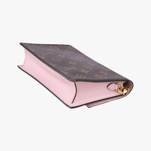 Vintage Louis Vuitton Portefeuille FLORE Chain brown×ROSE BALLERIN Monogram Canvas×calf leather M67405 shoulderbag | stylenewstar
