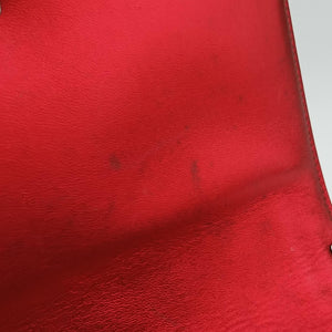 Pre-owned Chanel BOY CHANEL Red Patent A67086 shoulderbag | stylenewstar