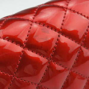Pre-owned Chanel BOY CHANEL Red Patent A67086 shoulderbag | stylenewstar