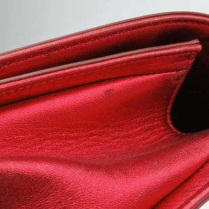 Pre-owned Chanel BOY CHANEL Red Patent A67086 shoulderbag | stylenewstar