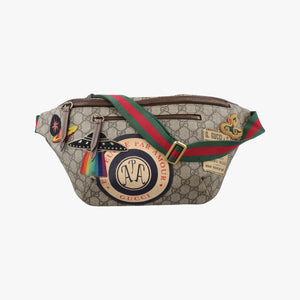 Vintage Gucci GG Supreme Courrier beige×Multicolour PVC coated canvas 529711 bum bag/waist bag | stylenewstar