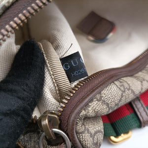 Vintage Gucci GG Supreme Courrier beige×Multicolour PVC coated canvas 529711 bum bag/waist bag | stylenewstar