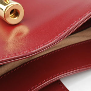 Pre-owned Gucci JACKIE 1961 Red Leather 686709 shoulderbag | stylenewstar