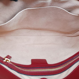 Pre-owned Gucci JACKIE 1961 Red Leather 686709 shoulderbag | stylenewstar