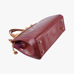 Pre-owned Louis Vuitton Brea MM ROUGE FAUVISTE Vernis M91690 shoulderbag | stylenewstar