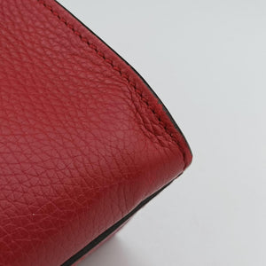 Pre-owned Gucci GG Marmont Animalier Red Leather 409155 handbag | stylenewstar