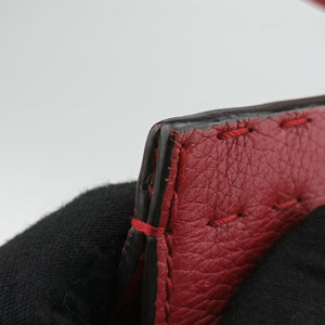 Pre-owned Gucci GG Marmont Animalier Red Leather 409155 handbag | stylenewstar