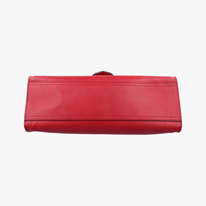 Pre-owned Gucci GG Marmont Animalier Red Leather 409155 handbag | stylenewstar