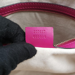 Pre-owned Gucci Microguccissima Rose Patent 309617 shoulderbag | stylenewstar