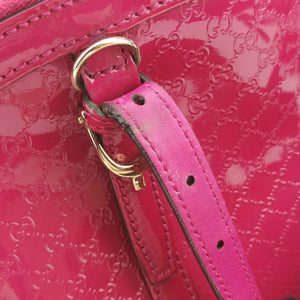Pre-owned Gucci Microguccissima Rose Patent 309617 shoulderbag | stylenewstar