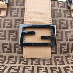 Vintage Fendi Zucchino Brown×Beige canvas×leather 8BL000 handbag | stylenewstar