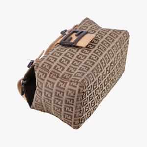 Vintage Fendi Zucchino Brown×Beige canvas×leather 8BL000 handbag | stylenewstar