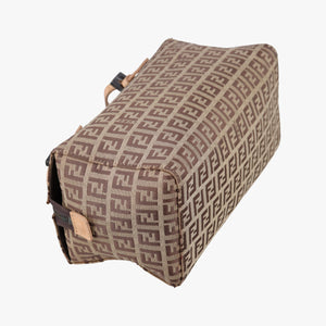 Vintage Fendi Zucchino Brown×Beige canvas×leather 8BL000 handbag | stylenewstar