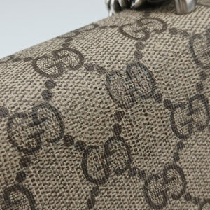 Pre-owned Gucci Dionysus beige×red PVC coated canvas×suede 421970 shoulderbag | stylenewstar