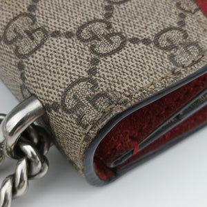 Pre-owned Gucci Dionysus beige×red PVC coated canvas×suede 421970 shoulderbag | stylenewstar