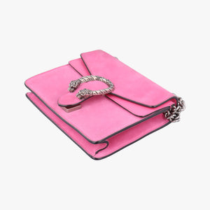 Pre-owned Gucci Dionysus Pink Suede×leather 421970 shoulderbag | stylenewstar