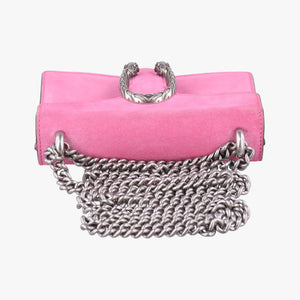 Pre-owned Gucci Dionysus Pink Suede×leather 421970 shoulderbag | stylenewstar