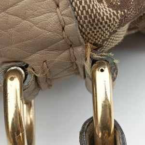 Pre-owned Gucci New Jackie Beige x Brown Canvas×leather 246907 shoulderbag | stylenewstar