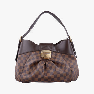 Pre-owned Louis Vuitton SISTINA MM EBENE Damier Canvas N41541 handbag | stylenewstar