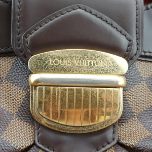 Pre-owned Louis Vuitton SISTINA MM EBENE Damier Canvas N41541 handbag | stylenewstar