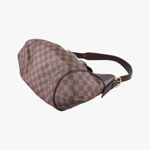 Pre-owned Louis Vuitton SISTINA MM EBENE Damier Canvas N41541 handbag | stylenewstar