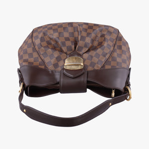 Pre-owned Louis Vuitton SISTINA MM EBENE Damier Canvas N41541 handbag | stylenewstar