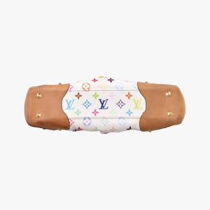 Pre-owned Louis Vuitton JUDY MM white Monogram Multicolor M40255 shoulderbag | stylenewstar