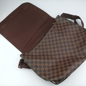 Pre-owned Louis Vuitton BROOKLYN GM EBENE Damier Canvas N51212 shoulderbag | stylenewstar