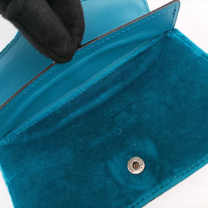 Pre-owned Gucci Dionysus Blue velour 476432 shoulderbag | stylenewstar