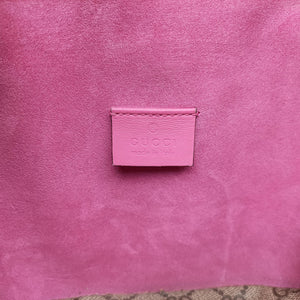 Pre-owned Gucci Dionysus beige×pink PVC coated canvas × suede 421970 shoulderbag | stylenewstar